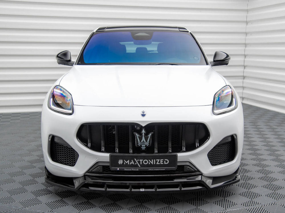 Maxton Design front splitter for Maserati Grecale GT and Modena Mk1, made of durable body and styling material.