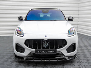 Maxton Design front splitter for Maserati Grecale GT and Modena Mk1, made of durable body and styling material.