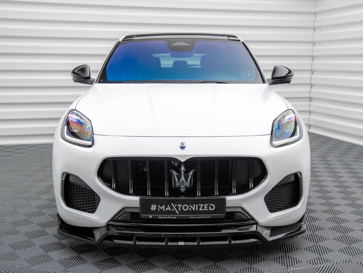 Maxton Design front splitter for Maserati Grecale GT and Modena Mk1, made of durable body and styling material.