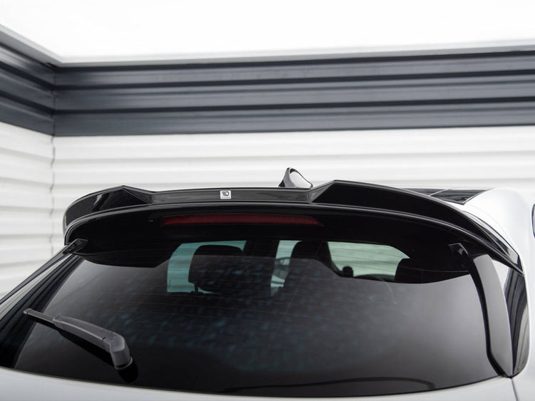 Maxton Design 3D Maserati Grecale GT and Modena Mk1 spoiler in black, shown on vehicle with sleek aerodynamic styling.