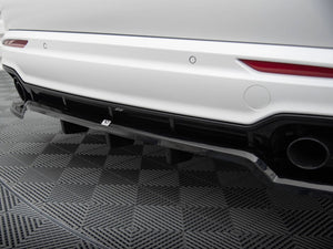 Maxton Design central rear splitter with vertical bars for Maserati Grecale GT and Modena Mk1, made of durable body and styling material.
