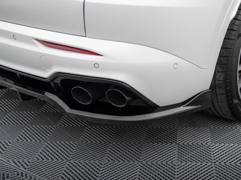 Maxton Design Maserati Grecale GT rear splitter with vertical bars, body styling accessory for a sleek, sporty look.