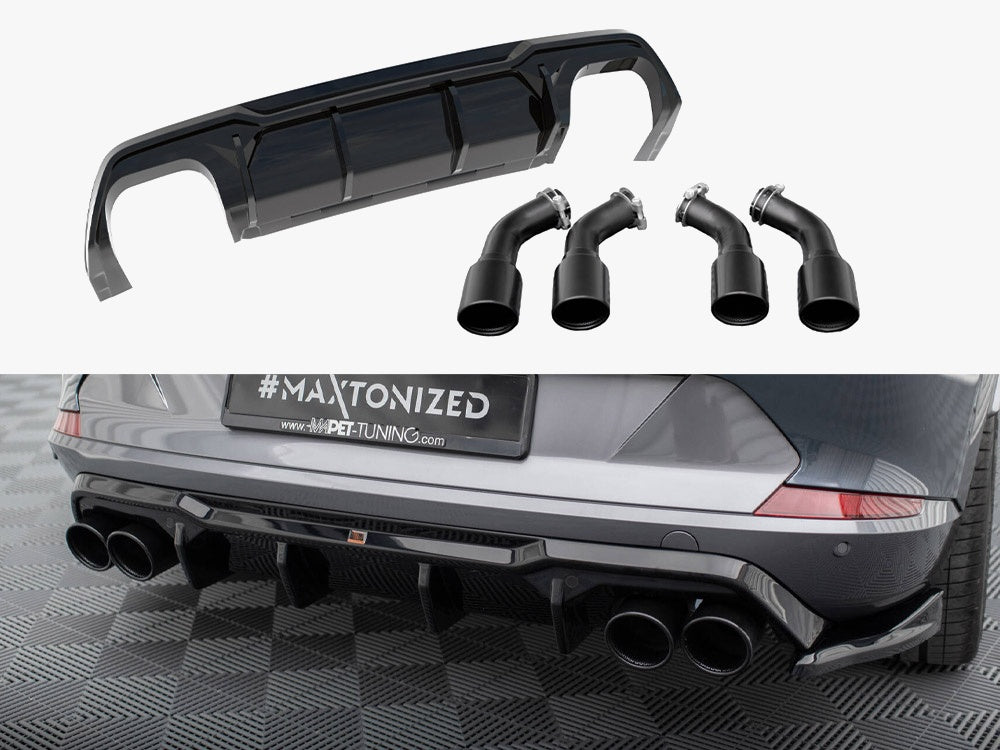 Maxton Design Rear Valance V.3 + Exhaust Tips Cupra Formentor VZ Mk1 / Mk1 Facelift - Wayside Performance 