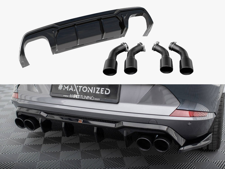 Maxton Design Rear Valance V.3 + Exhaust Tips Cupra Formentor VZ Mk1 / Mk1 Facelift - Wayside Performance 