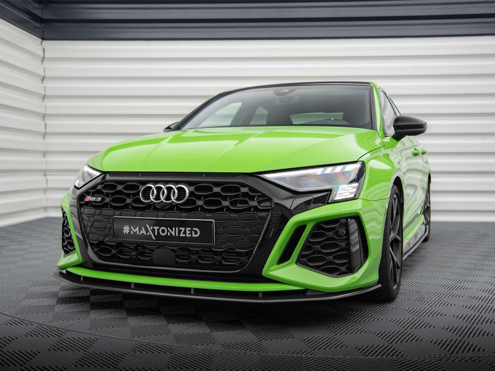 Carbon Fiber Front Splitter Audi Rs3 8y - Wayside Performance 