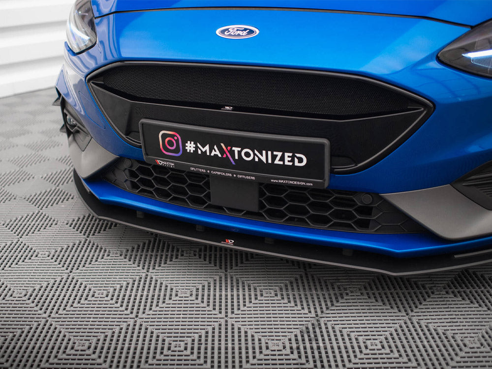 Maxton Design Street Pro Front Splitter Ford Focus St / St-line Mk4 - Wayside Performance 