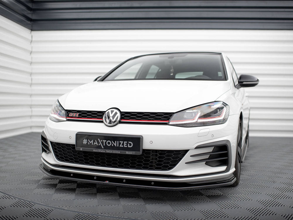 Maxton Design Front Splitter V.1 Volkswagen Golf GTI / GTD Mk7 Facelift - Wayside Performance 