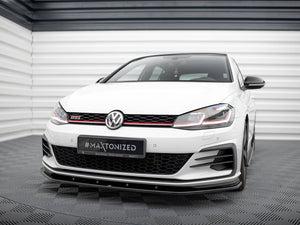Maxton Design Front Splitter V.1 Volkswagen Golf GTI / GTD Mk7 Facelift - Wayside Performance 