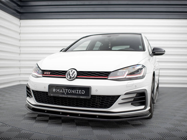 Maxton Design Front Splitter V.1 Volkswagen Golf GTI / GTD Mk7 Facelift - Wayside Performance 