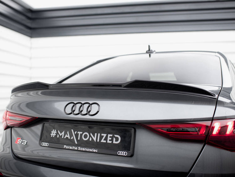Maxton Design Spoiler CAP 3D Audi A3 / A3 S-Line / S3 / RS3 Sedan 8Y - Wayside Performance 