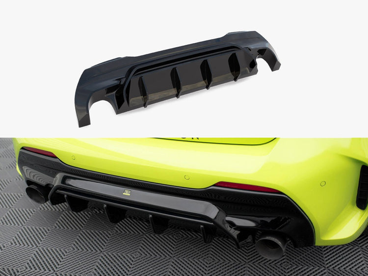 Maxton Design Rear Valance V1 for BMW M135i and 1 Series M Sport F40, showcasing the sporty body styling part.