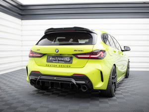 Maxton Design Rear Valance V1 for BMW M135i and 1 Series M Sport F40 body styling upgrade in black with aerodynamic design