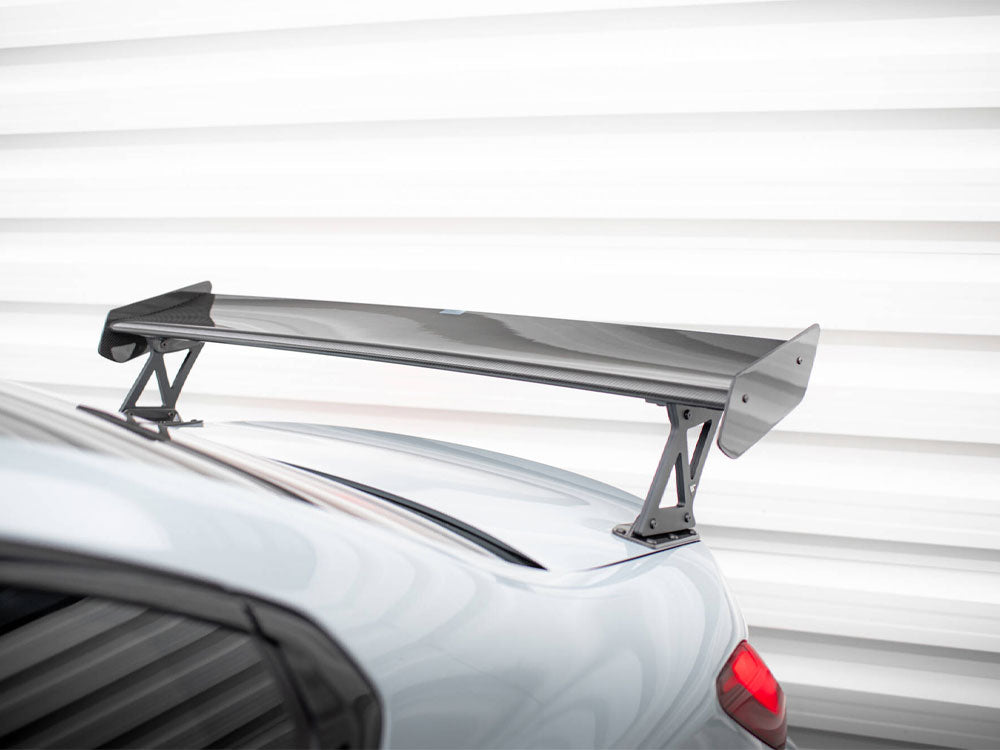 Maxton Design Carbon Spoiler With External Brackets Uprights + LED BMW M3 G80 - Wayside Performance 