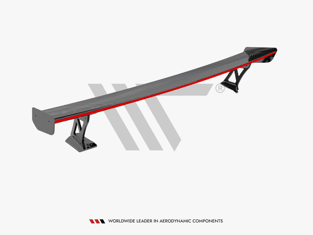 Maxton Design Carbon Spoiler With External Brackets Uprights + LED BMW M3 G80 - Wayside Performance 