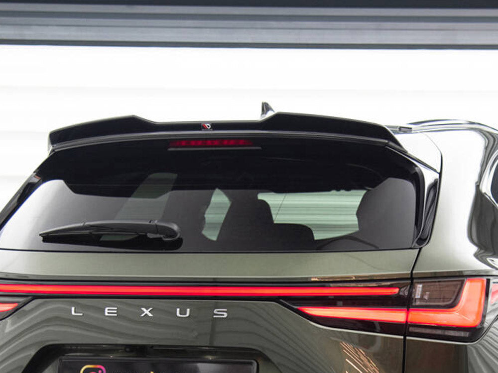 Maxton Design CAP 3D spoiler for Lexus NX F-Sport Mk2, body and styling accessory, black aerodynamic rear spoiler.