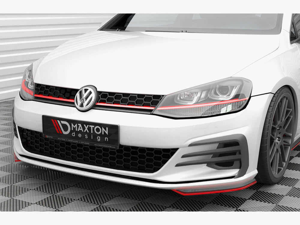 Maxton Design Front Side Splitters Volkswagen Golf GTI / GTD Mk7 Facelift - Wayside Performance 