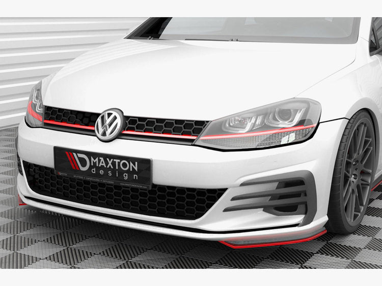 Maxton Design Front Side Splitters Volkswagen Golf GTI / GTD Mk7 Facelift - Wayside Performance 