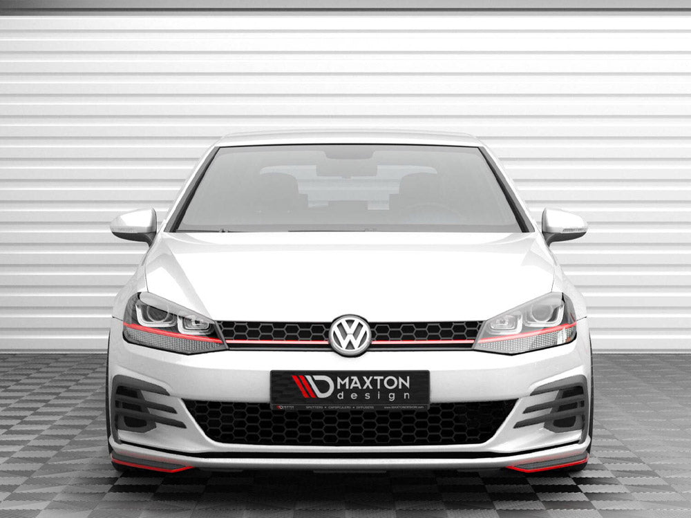Maxton Design Front Side Splitters Volkswagen Golf GTI / GTD Mk7 Facelift - Wayside Performance 