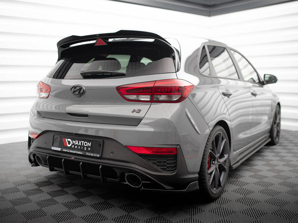 Maxton Design rear side splitters for Hyundai i30 N hatchback Mk3 facelift, stylish body and styling accessories.
