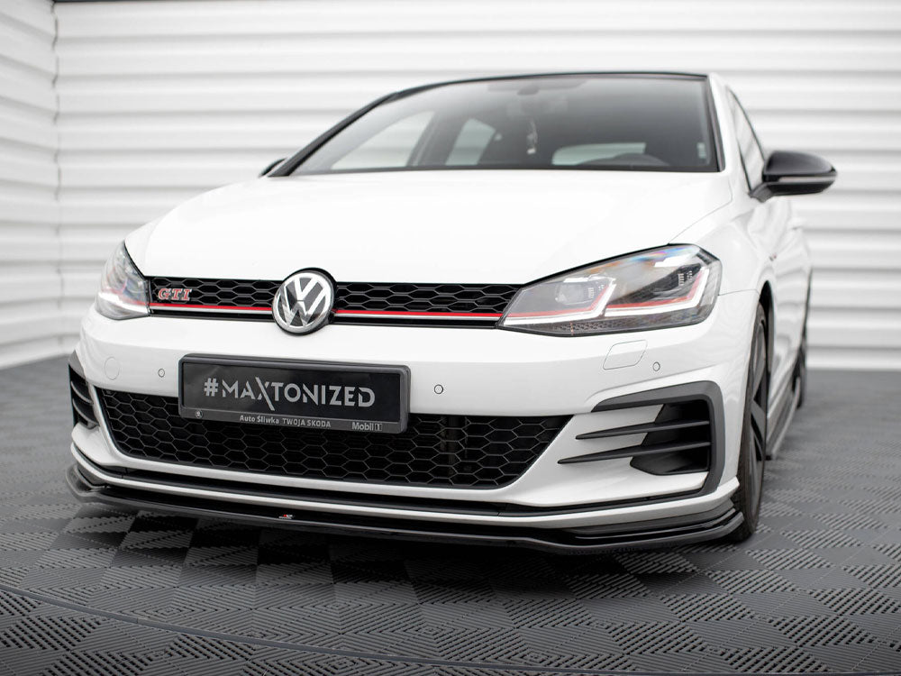 Maxton Design Front Splitter V.2 Volkswagen Golf GTI / GTD Mk7 Facelift - Wayside Performance 