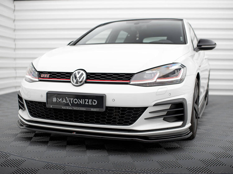 Maxton Design Front Splitter V.2 Volkswagen Golf GTI / GTD Mk7 Facelift - Wayside Performance 