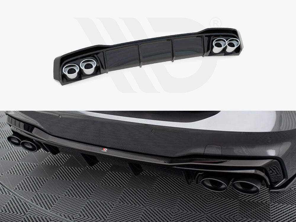 Maxton Design Rear Valance + Exhaust Ends Imitation Audi A7 S-Line C8 / S7 C8 / C8 Facelift / S7 Facelift - Wayside Performance 