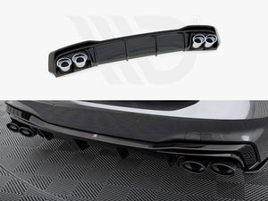 Maxton Design Rear Valance + Exhaust Ends Imitation Audi A7 S-Line C8 / S7 C8 / C8 Facelift / S7 Facelift - Wayside Performance 