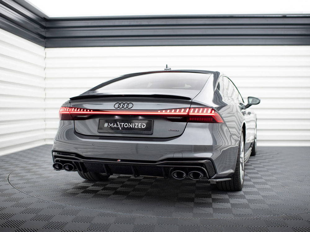 Maxton Design Rear Valance + Exhaust Ends Imitation Audi A7 S-Line C8 / S7 C8 / C8 Facelift / S7 Facelift - Wayside Performance 