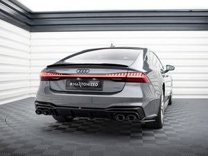 Maxton Design Rear Valance + Exhaust Ends Imitation Audi A7 S-Line C8 / S7 C8 / C8 Facelift / S7 Facelift - Wayside Performance 