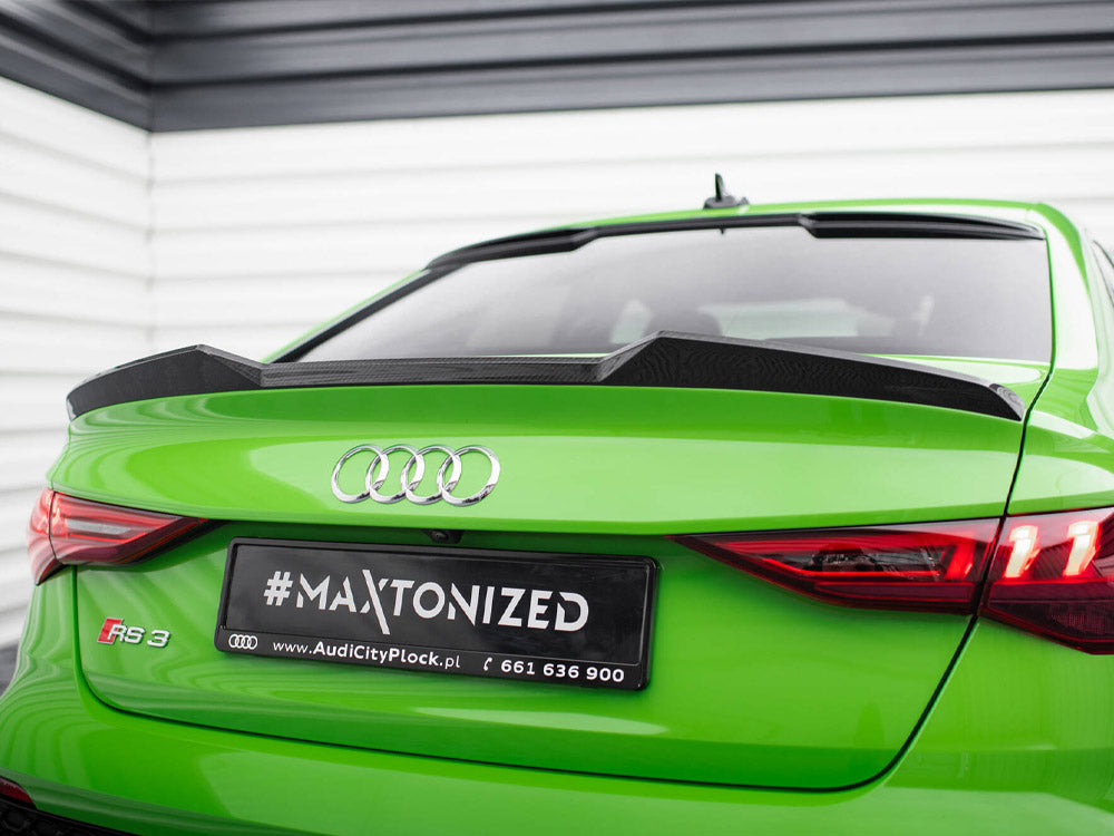 Carbon Fiber Tailgate Spoiler Audi RS3 Sedan 8Y - Wayside Performance 