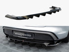Maxton Design Central Rear Splitter (Vertical Bars) Porsche Taycan Mk1 - Wayside Performance 