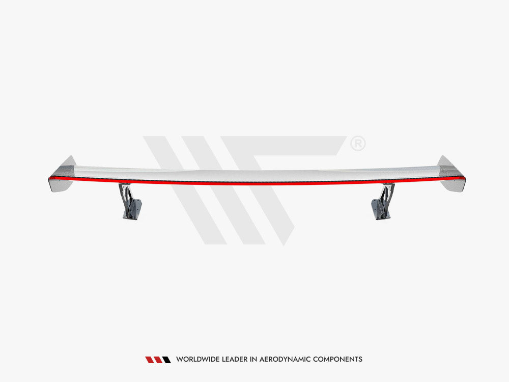Carbon Spoiler With External Brackets Uprights + LED BMW M4 G82 / M440i G22 / 4 M-Pack G22 - Wayside Performance 
