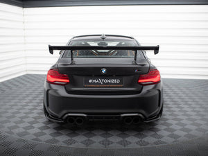 Carbon Spoiler With Internal Brackets Uprights BMW M2 F87 - Wayside Performance 