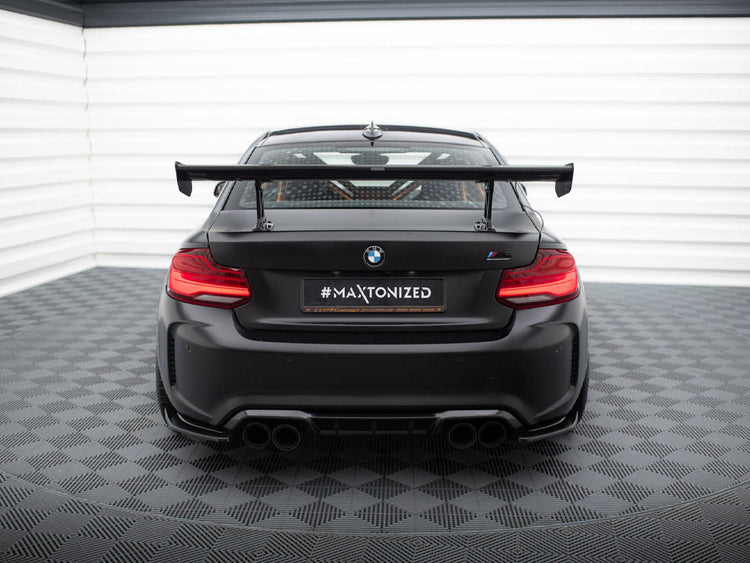 Carbon Spoiler With Internal Brackets Uprights BMW M2 F87 - Wayside Performance 