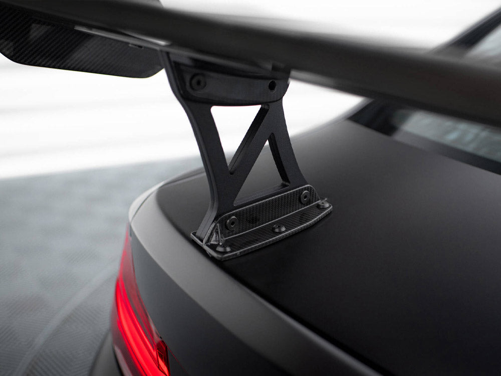 Carbon Spoiler With Internal Brackets Uprights BMW M2 F87 - Wayside Performance 