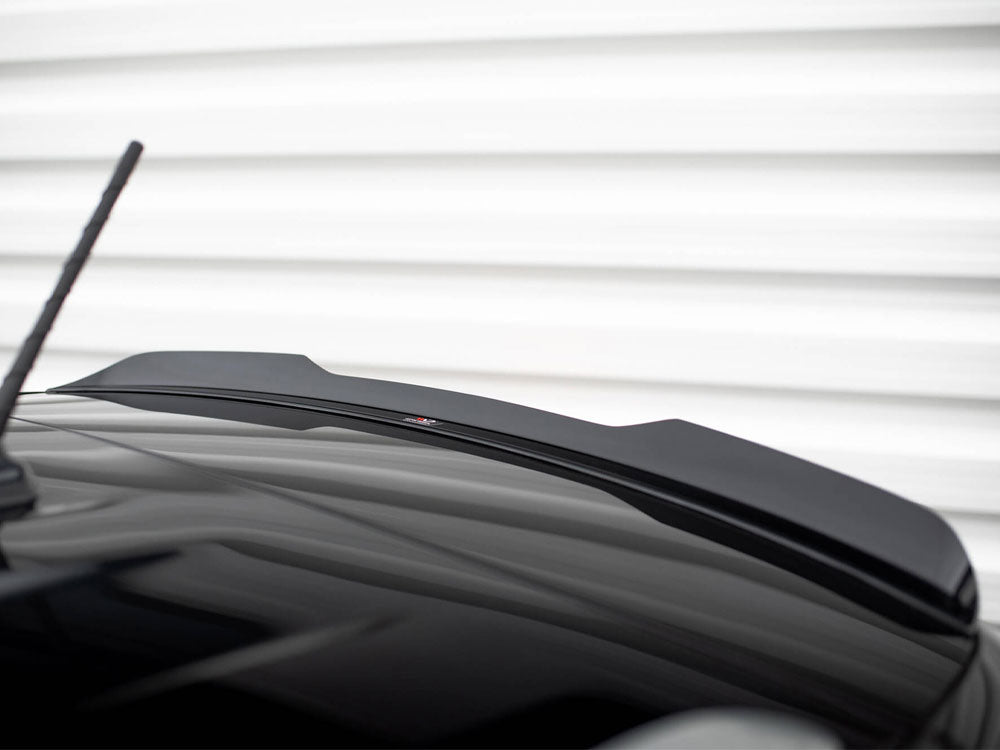Maxton Design Spoiler CAP for Seat Arona FR Mk1, body and styling accessory, black finish, shown on vehicle.