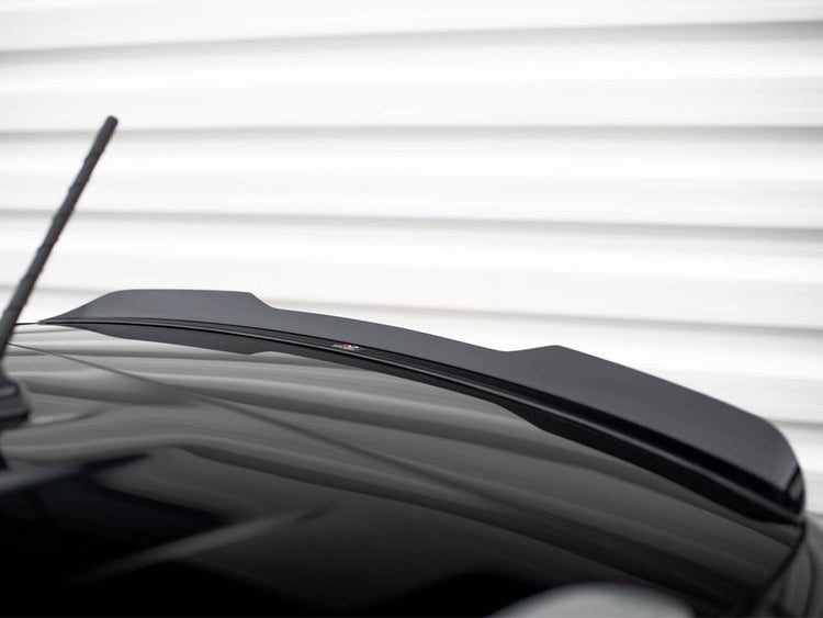 Maxton Design Spoiler CAP for Seat Arona FR Mk1, body and styling accessory, black finish, shown on vehicle.