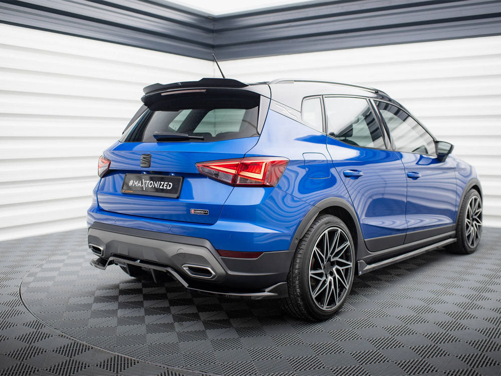 Maxton Design Spoiler CAP for Seat Arona FR Mk1, body and styling accessory, showcasing the sleek aerodynamic design and fit.