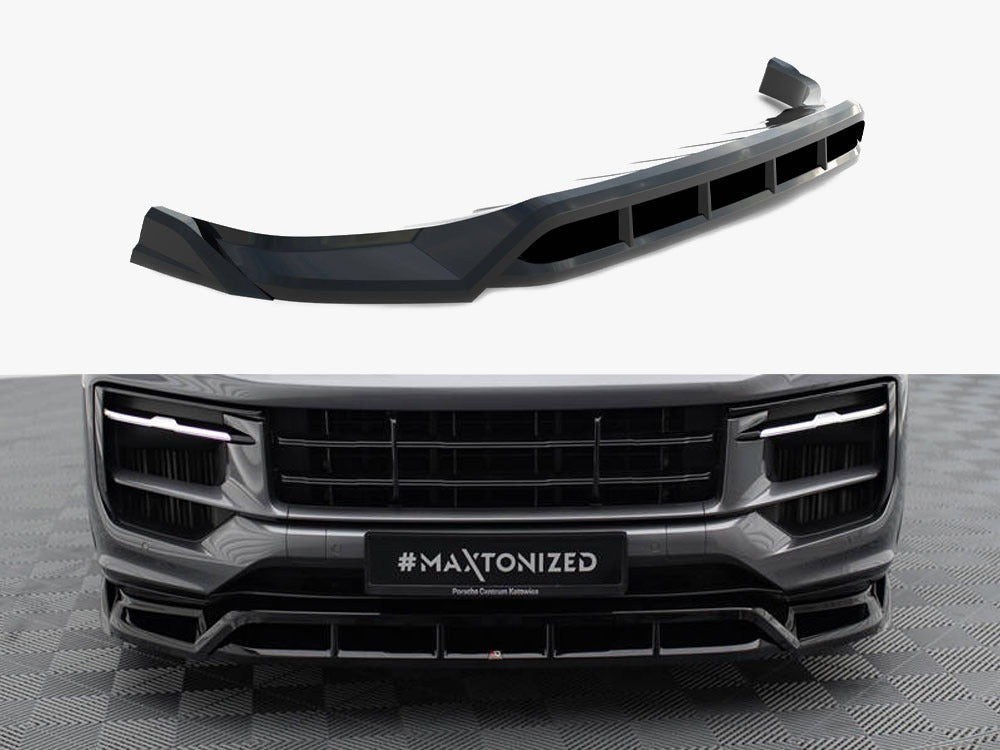 Maxton Design Reduced - Front Splitter Porsche Cayenne Cayenne SUV / Coupe Mk3 Facelift