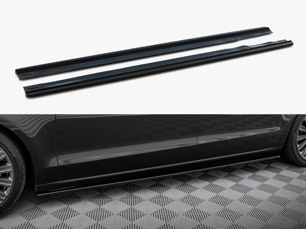 Maxton Design Audi A8 D4 side skirts and diffusers, sporty body styling components for 2009-2013 model year.