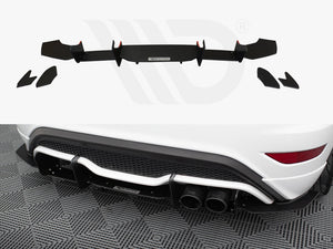Maxton Design Rear Diffuser Ford Fiesta Mk7 St Facelift (2013-2017) - Wayside Performance 