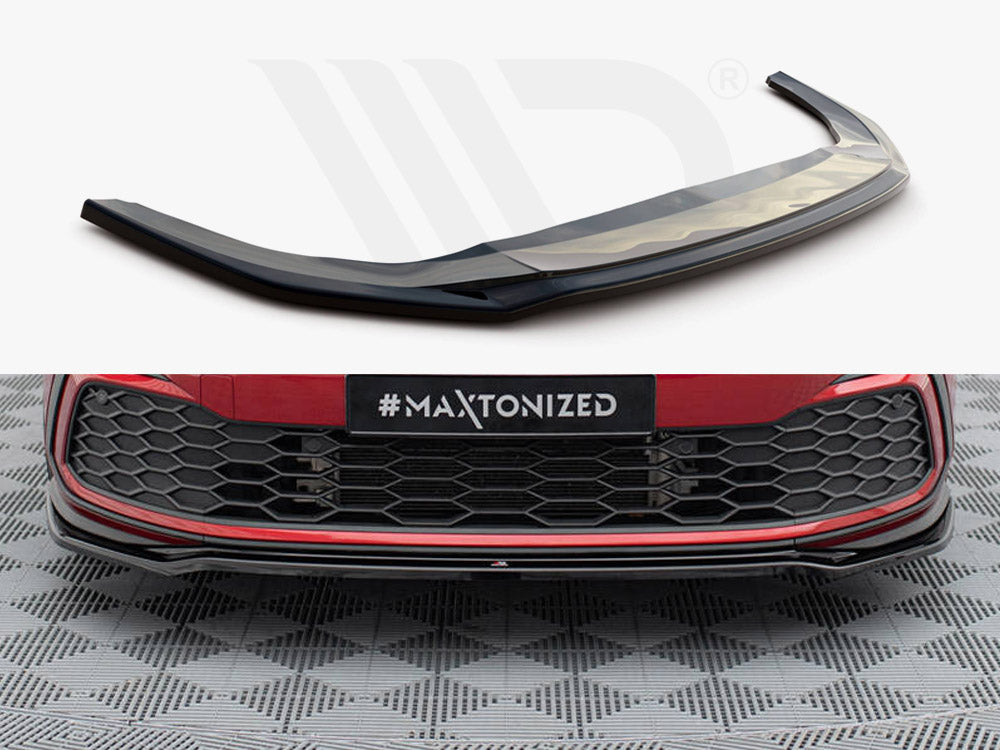Maxton Design Front Splitter V4 Vw Golf 8 Gti / R-line (2020-) - Wayside Performance 