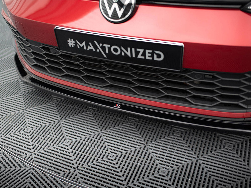 Maxton Design Front Splitter V4 Vw Golf 8 Gti / R-line (2020-) - Wayside Performance 