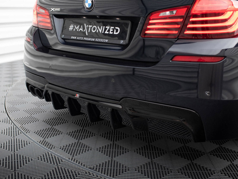 Maxton Design Rear Valance V.2 BMW 5 M-Pack F10 / F11 (Version with double exhaust on one side) - Wayside Performance 
