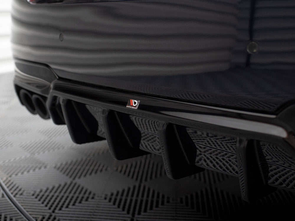 Maxton Design Rear Valance V.2 BMW 5 M-Pack F10 / F11 (Version with double exhaust on one side) - Wayside Performance 