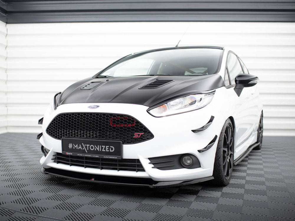 Maxton Design Front Splitter (Cupra) Fiesta Mk7 St Facelift 2013-17