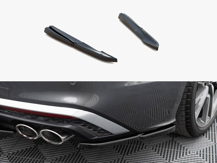Maxton Design rear side splitters for Audi S5 Sportback and Coupe F5 facelift, made of durable body and styling material