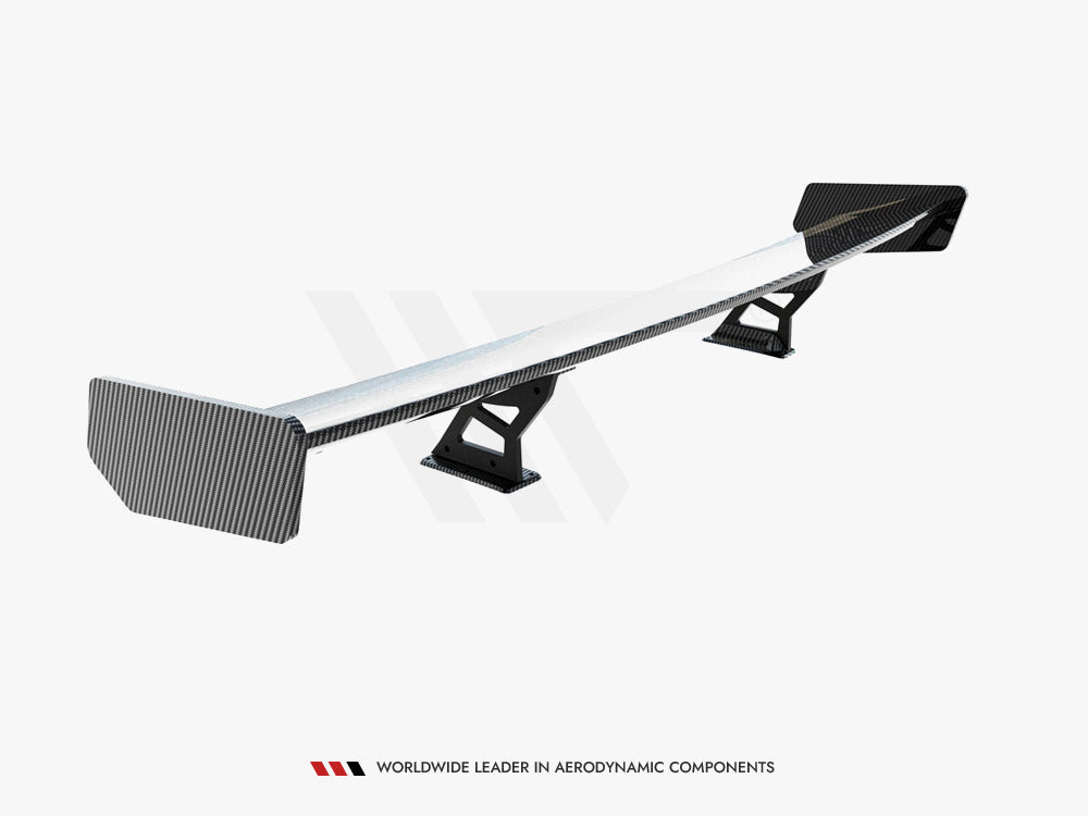 Carbon Spoiler With Internal Brackets Uprights BMW 3 Coupe E46 - Wayside Performance 
