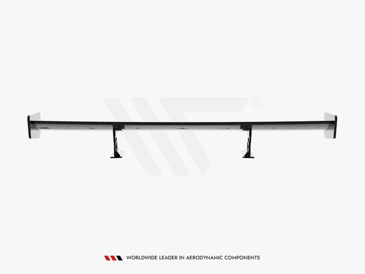 Carbon Spoiler With Internal Brackets Uprights BMW 3 Coupe E46 - Wayside Performance 