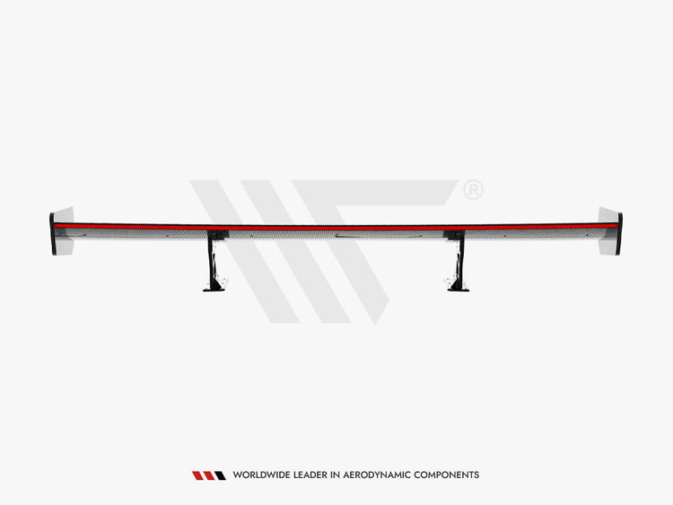 Carbon Spoiler With Internal Brackets Uprights + LED BMW 3 Coupe E46 - Wayside Performance 